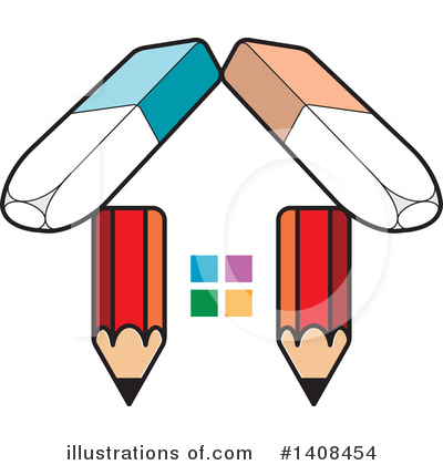 Pencils Clipart #1408454 by Lal Perera