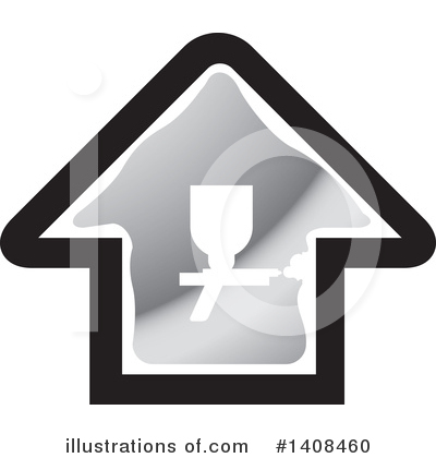 Royalty-Free (RF) House Clipart Illustration by Lal Perera - Stock Sample #1408460