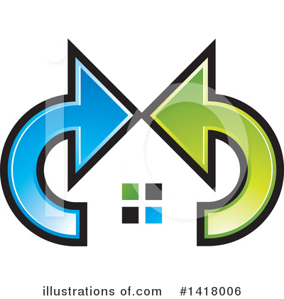 Royalty-Free (RF) House Clipart Illustration by Lal Perera - Stock Sample #1418006