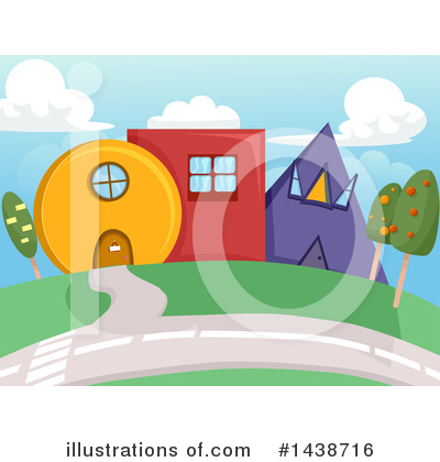 Royalty-Free (RF) House Clipart Illustration by BNP Design Studio - Stock Sample #1438716