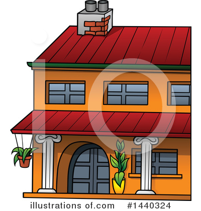 Royalty-Free (RF) House Clipart Illustration by dero - Stock Sample #1440324