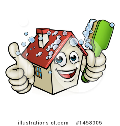 House Cleaning Clipart #1458905 by AtStockIllustration