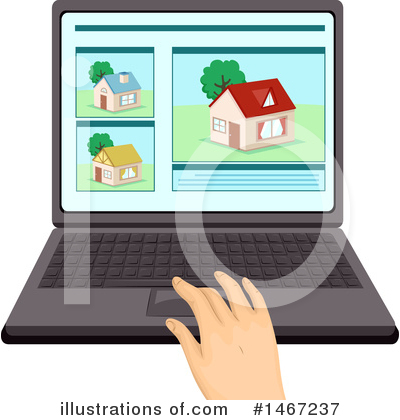 House Hunting Clipart #1467237 by BNP Design Studio