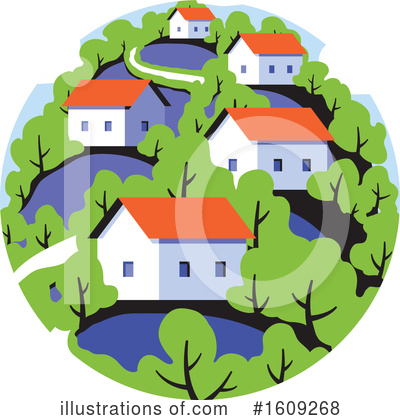 Houses Clipart #1609268 by elena