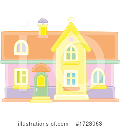 Royalty-Free (RF) House Clipart Illustration by Alex Bannykh - Stock Sample #1723063