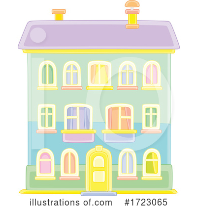 Royalty-Free (RF) House Clipart Illustration by Alex Bannykh - Stock Sample #1723065