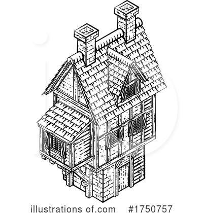 Royalty-Free (RF) House Clipart Illustration by AtStockIllustration - Stock Sample #1750757
