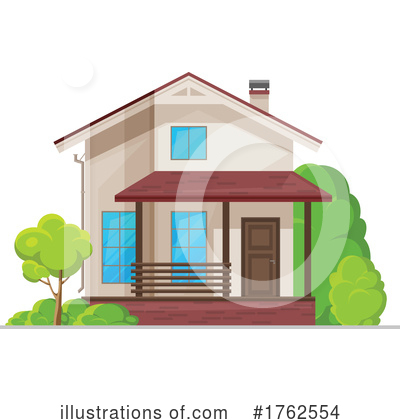 Royalty-Free (RF) House Clipart Illustration by Vector Tradition SM - Stock Sample #1762554
