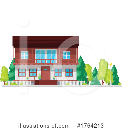 Royalty-Free (RF) House Clipart Illustration by Vector Tradition SM - Stock Sample #1764213