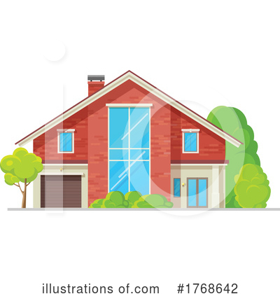 Royalty-Free (RF) House Clipart Illustration by Vector Tradition SM - Stock Sample #1768642