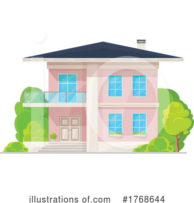 Royalty-Free (RF) House Clipart Illustration by Vector Tradition SM - Stock Sample #1768644