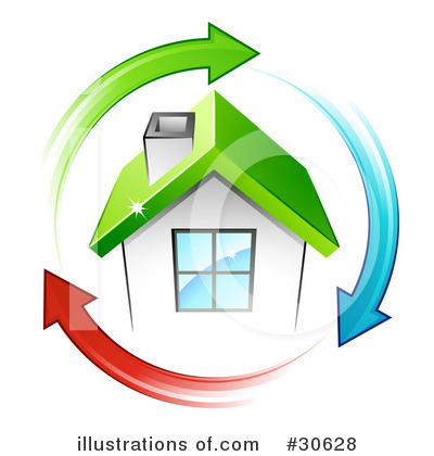 Royalty-Free (RF) House Clipart Illustration by beboy - Stock Sample #30628