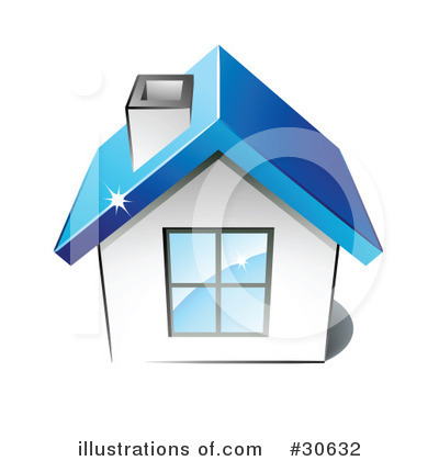 Royalty-Free (RF) House Clipart Illustration by beboy - Stock Sample #30632