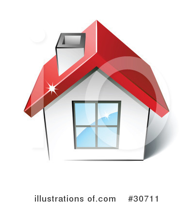 Royalty-Free (RF) House Clipart Illustration by beboy - Stock Sample #30711