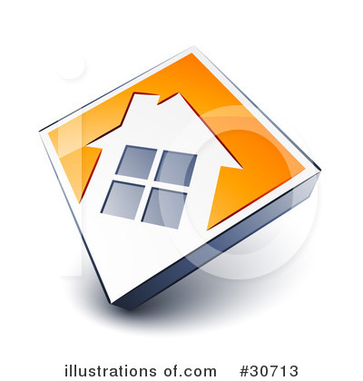 Royalty-Free (RF) House Clipart Illustration by beboy - Stock Sample #30713