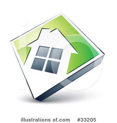 Royalty-Free (RF) House Clipart Illustration by beboy - Stock Sample #33205