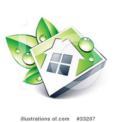 Royalty-Free (RF) House Clipart Illustration by beboy - Stock Sample #33207