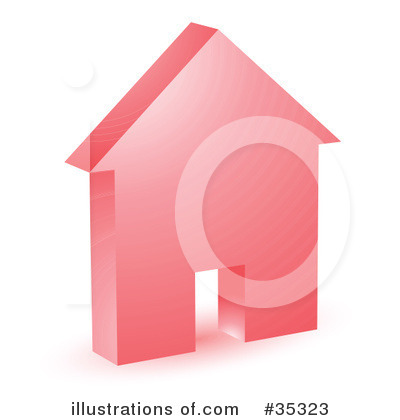Royalty-Free (RF) House Clipart Illustration by KJ Pargeter - Stock Sample #35323