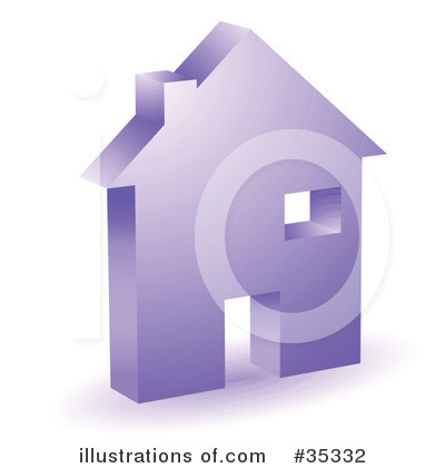 Royalty-Free (RF) House Clipart Illustration by KJ Pargeter - Stock Sample #35332