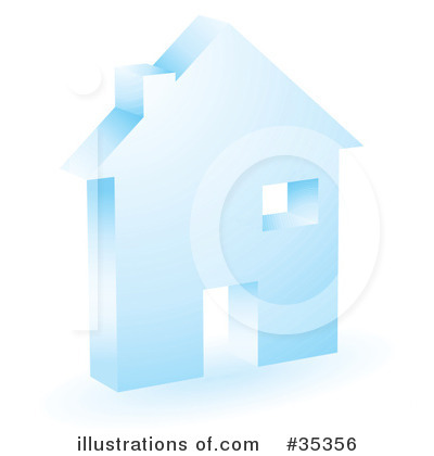 Royalty-Free (RF) House Clipart Illustration by KJ Pargeter - Stock Sample #35356