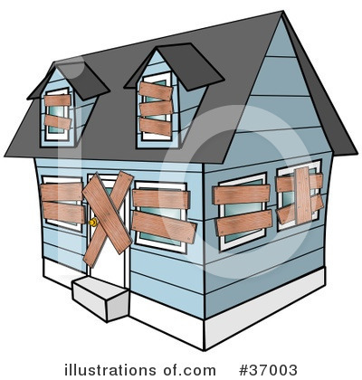 Royalty-Free (RF) House Clipart Illustration by djart - Stock Sample #37003