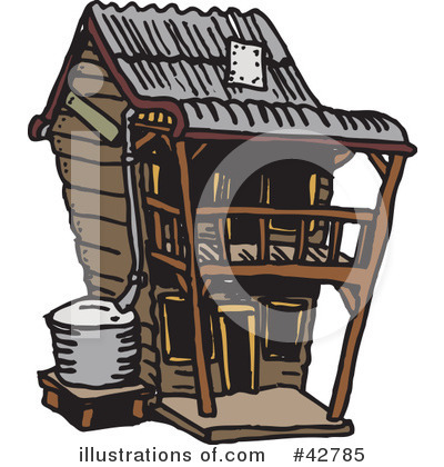 Royalty-Free (RF) House Clipart Illustration by Dennis Holmes Designs - Stock Sample #42785