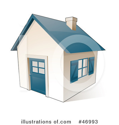 Royalty-Free (RF) House Clipart Illustration by beboy - Stock Sample #46993