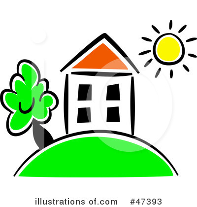 Royalty-Free (RF) House Clipart Illustration by Prawny - Stock Sample #47393