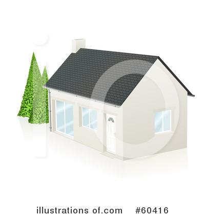 Royalty-Free (RF) House Clipart Illustration by Oligo - Stock Sample #60416