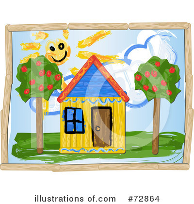 Royalty-Free (RF) House Clipart Illustration by r formidable - Stock Sample #72864