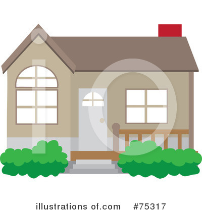Royalty-Free (RF) House Clipart Illustration by Rosie Piter - Stock Sample #75317