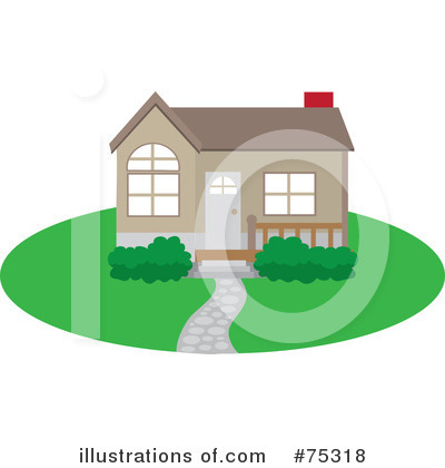 Royalty-Free (RF) House Clipart Illustration by Rosie Piter - Stock Sample #75318