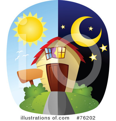 Royalty-Free (RF) House Clipart Illustration by BNP Design Studio - Stock Sample #76202