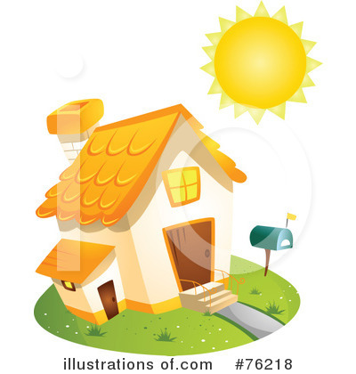 Royalty-Free (RF) House Clipart Illustration by BNP Design Studio - Stock Sample #76218