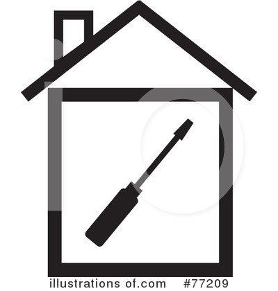 Royalty-Free (RF) House Clipart Illustration by Rosie Piter - Stock Sample #77209