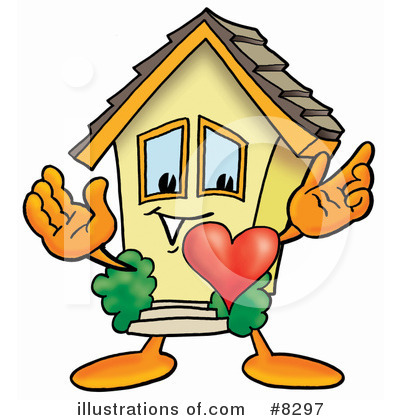 Royalty-Free (RF) House Clipart Illustration by Mascot Junction - Stock Sample #8297