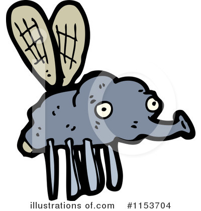 House Fly Clipart #1153704 by lineartestpilot
