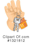 House Key Clipart #1321812 by BNP Design Studio