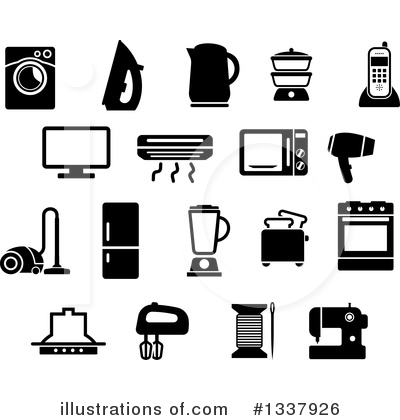 Blow Dryer Clipart #1337926 by Vector Tradition SM