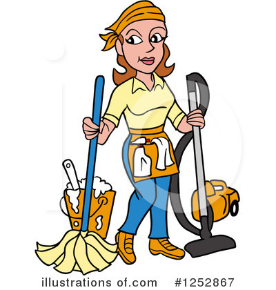 Cleaning Clipart #1252867 by LaffToon