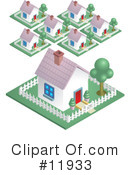 Houses Clipart #11933 by AtStockIllustration