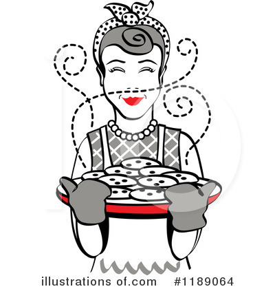 Royalty-Free (RF) Housewife Clipart Illustration by Andy Nortnik - Stock Sample #1189064