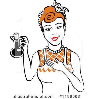 Royalty-Free (RF) Housewife Clipart Illustration by Andy Nortnik - Stock Sample #1189068