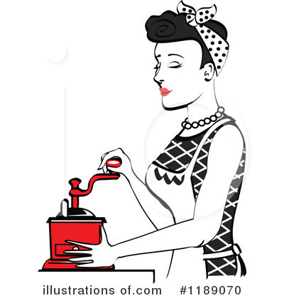 Royalty-Free (RF) Housewife Clipart Illustration by Andy Nortnik - Stock Sample #1189070