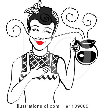Royalty-Free (RF) Housewife Clipart Illustration by Andy Nortnik - Stock Sample #1189085