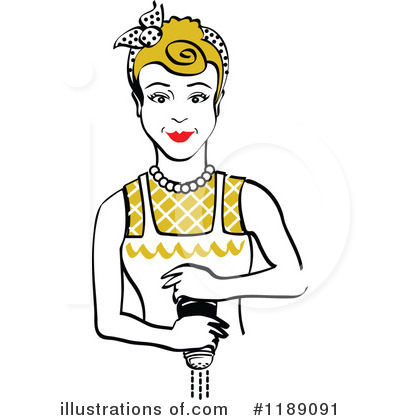 Royalty-Free (RF) Housewife Clipart Illustration by Andy Nortnik - Stock Sample #1189091