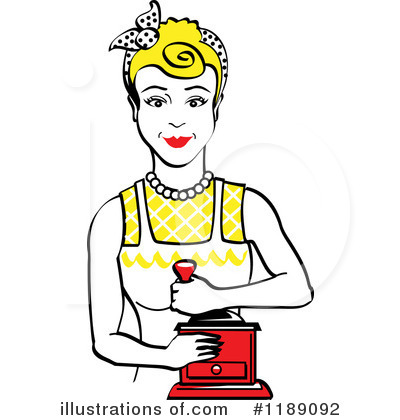 Royalty-Free (RF) Housewife Clipart Illustration by Andy Nortnik - Stock Sample #1189092
