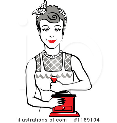 Royalty-Free (RF) Housewife Clipart Illustration by Andy Nortnik - Stock Sample #1189104
