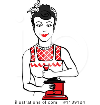 Royalty-Free (RF) Housewife Clipart Illustration by Andy Nortnik - Stock Sample #1189124