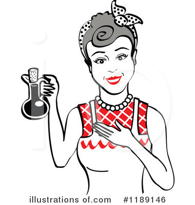 Royalty-Free (RF) Housewife Clipart Illustration by Andy Nortnik - Stock Sample #1189146